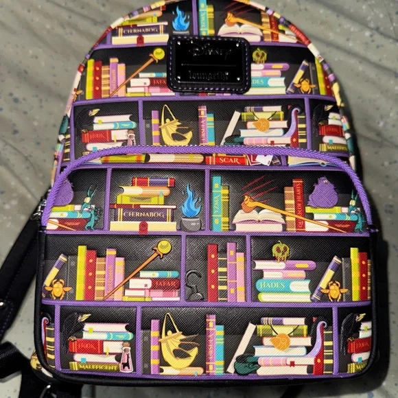 Loungefly | Bags | Loungefly Black And Purple Bookthemed  display picture 3